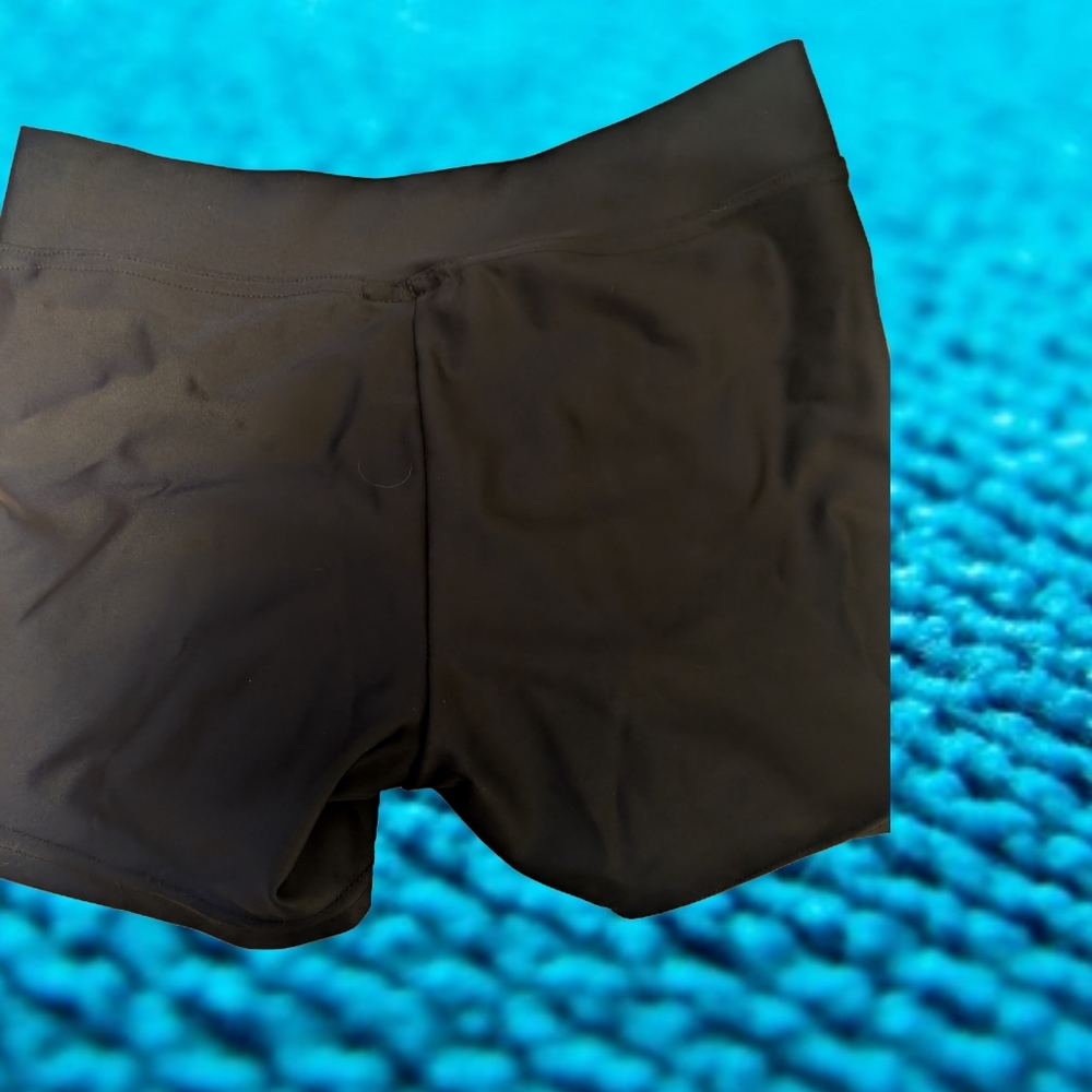 3/$15 NWOT Black Dance/Workout Shorts Small Adult - Picture 3 of 6